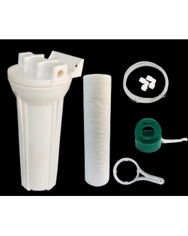 Wellon 10” SOR Housing with clamp + PP filter + Teflon tape + Elbow Full set- 5 pcs (5)